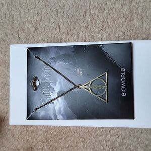 Harry Potter Deathly Hallows Necklace, New With Tags